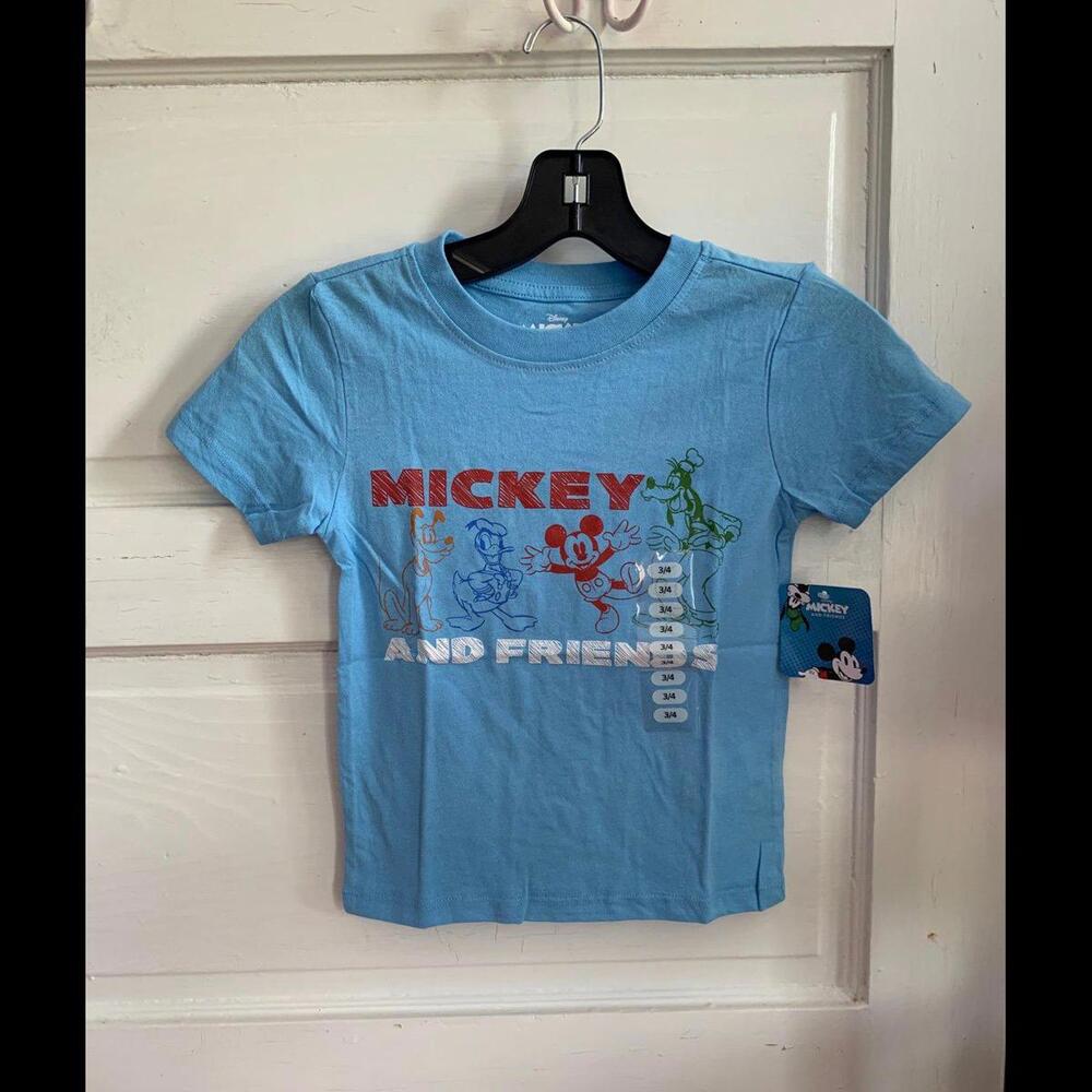 NWT Disney Mickey And Friends Shirt Size Kids 3/4